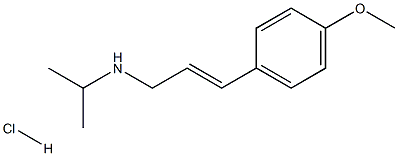 [(2E)-3-(4-methoxyphenyl)prop-2-en-1-yl](propan-2-yl)amine hydrochloride 结构式