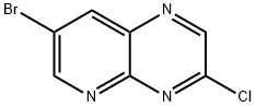 7-溴-3-氯吡啶并[2,3-B]吡嗪 结构式