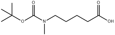 5-(BOC-N-METHYL-AMINO)PENTANOIC ACID 结构式