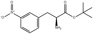 3-硝基-L-苯丙氨酸叔丁酯 结构式