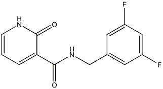 N-[(3,5-difluorophenyl)methyl]-2-oxo-1H-pyridine-3-carboxamide 结构式