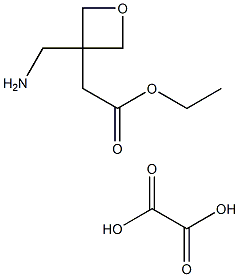 2-(3-(氨基甲基)氧杂环丁烷-3-YL)乙酸乙酯草酸乙酯 结构式