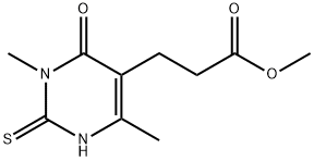 methyl 3-(3,6-dimethyl-4-oxo-2-thioxo-1,2,3,4-tetrahydropyrimidin-5-yl)propanoate 结构式