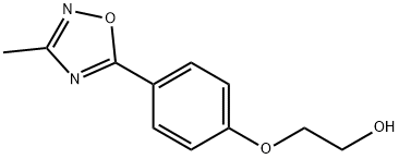 2-[4-(3-Methyl-[1,2,4]oxadiazol-5-yl)-phenoxy]-ethanol 结构式