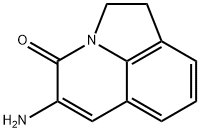 5-Amino-1,2-dihydro-pyrrolo[3,2,1-ij]quinolin-4-one 结构式