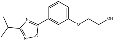 2-[3-(3-Isopropyl-[1,2,4]oxadiazol-5-yl)-phenoxy]-ethanol 结构式