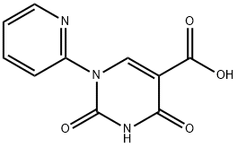 2,4-Dioxo-1-pyridin-2-yl-1,2,3,4-tetrahydro-pyrimidine-5-carboxylic acid 结构式