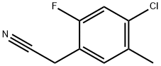 4-Chloro-2-fluoro-5-methylphenylacetonitrile 结构式