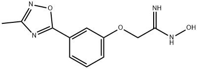 N-Hydroxy-2-[3-(3-methyl-[1,2,4]oxadiazol-5-yl)-phenoxy]-acetamidine 结构式