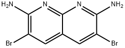 3,6-DIBROMO-1,8-NAPHTHYRIDINE-2,7-DIAMINE 结构式