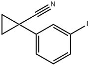 1-(3-IODOPHENYL)CYCLOPROPANECARBONITRILE 结构式