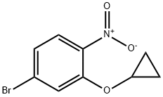4-Bromo-2-(cyclopropyloxy)-1-nitrobenzene 结构式