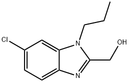 (6-Chloro-1-propyl-1H-benzoimidazol-2-yl)-methanol 结构式