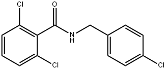 2,6-二氯-N-(4-氯苄基)苯甲酰胺 结构式