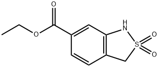 乙基2,2-双(氧化物AN基亚甲基)-1,3-二氢-2,1-苯并噻唑-6-羧酸酯 结构式