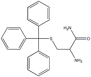 2-氨基-3-(三苯甲基硫基)丙酰胺 结构式