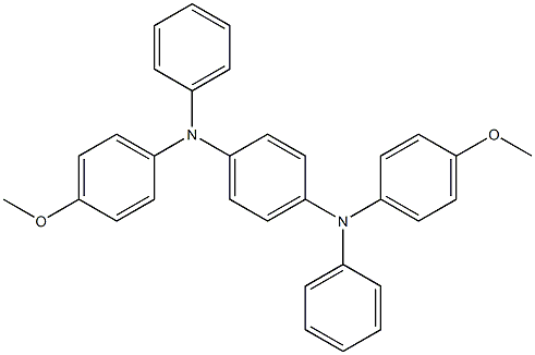 1,4-Benzenediamine, N,N'-bis(4-methoxyphenyl)-N,N'-diphenyl- 结构式