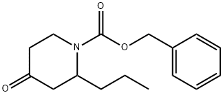 4-氧代-2-丙基哌啶-1-羧酸苄酯 结构式