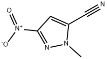 2-methyl-5-nitropyrazole-3-carbonitrile 结构式