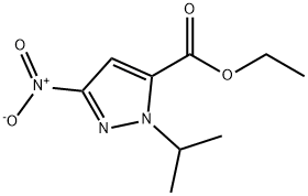 ethyl 1-isopropyl-3-nitro-1H-pyrazole-5-carboxylate 结构式