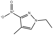 1-乙基-4-甲基-3-硝基-1H-吡唑 结构式