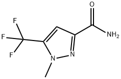 1-甲基-5-(三氟甲基)-1H-吡唑-3-甲酰胺 结构式