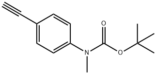 N-BOC-4-乙炔基-N-甲基苯胺 结构式