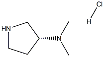 (3R)-N,N-dimethylpyrrolidin-3-amine:hydrochloride 结构式