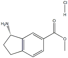 (S)-3-氨基-2,3-二氢-1H-茚-5-羧酸甲酯盐酸盐 结构式