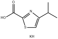 potassium 4-isopropyl-1,3-thiazole-2-carboxylate 结构式