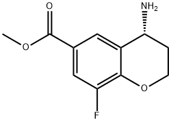 METHYL(4R)-4-AMINO-8-FLUOROCHROMANE-6-CARBOXYLATE 结构式