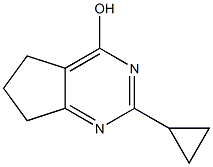 2-环丙基-3H,4H,5H,6H,7H-环戊A[D]嘧啶-4-酮 结构式