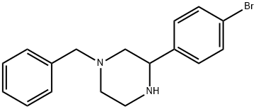 1-苄基-3-(4-溴苯基)哌嗪 结构式
