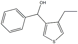 (4-ETHYLTHIOPHEN-3-YL)(PHENYL)METHANOL 结构式