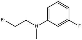 N-(2-溴乙基)-3-氟-N-甲基苯胺 结构式