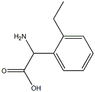 2-AMINO-2-(2-ETHYLPHENYL)ACETIC ACID 结构式