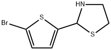 2-(5-bromothiophen-2-yl)-1,3-thiazolidine 结构式