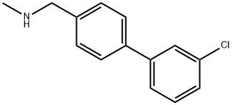 (3'-Chloro-biphenyl-4-ylmethyl)-methyl-amine 结构式