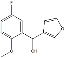 (5-FLUORO-2-METHOXYPHENYL)(FURAN-3-YL)METHANOL 结构式