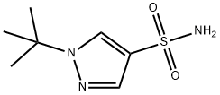 1-(叔丁基)-1H-吡唑-4-磺酰胺 结构式