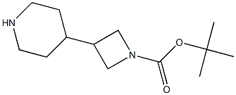 tert-butyl 3-(piperidin-4-yl)azetidine-1-carboxylate 结构式