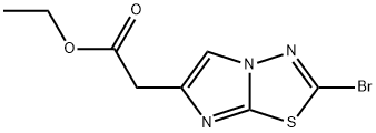 (2-Bromo-Imidazo[2,1-B][1,3,4]Thiadiazol-6-Yl)-Acetic Acid Ethyl Ester 结构式