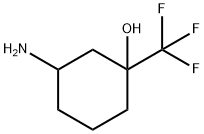 3-amino-1-(trifluoromethyl)cyclohexan-1-ol 结构式