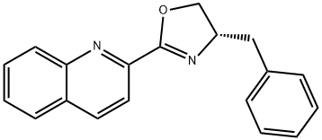 (S)-4-苄基-2-(喹啉-2-基)噁唑啉 结构式