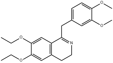 1-[(3,4-dimethoxyphenyl)methyl]-6,7-diethoxy-3,4-dihydroisoquinoline 结构式