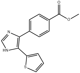 methyl 4-[5-(thiophen-2-yl)-1H-imidazol-4-yl]benzoate 结构式