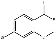 4-溴-1-(二氟甲基)-2-甲氧基苯 结构式