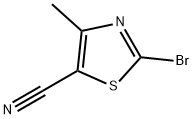 2-溴-4-甲基噻唑-5-甲腈 结构式