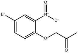 1-(4-溴-2-硝基苯氧基)丙烷-2-酮 结构式