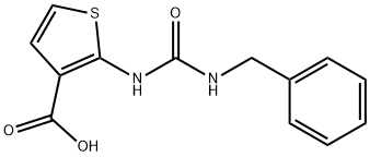 2-(3-benzylureido)thiophene-3-carboxylic acid 结构式